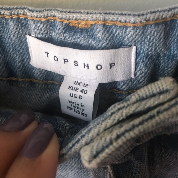 Topshop Denim Skirt - Picture 6 of 7